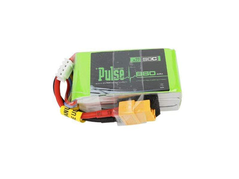 PULSE Ultra Battery Pulse 860mAh 50C 11.1V 3S Lipo Battery - XT60 Connector